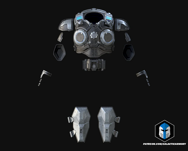 Gears of War – Marcus Fenix COG Armor – 3D Print Model