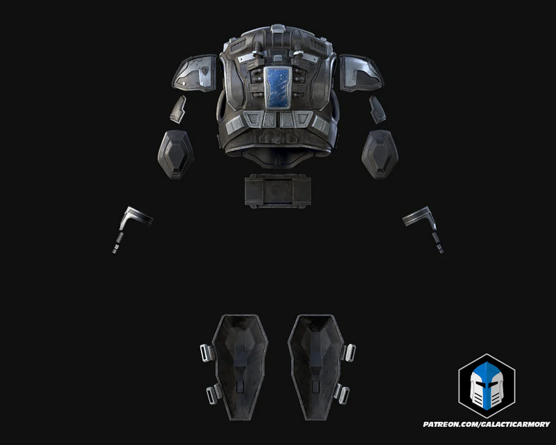Gears of War – Marcus Fenix COG Armor – 3D Print Model