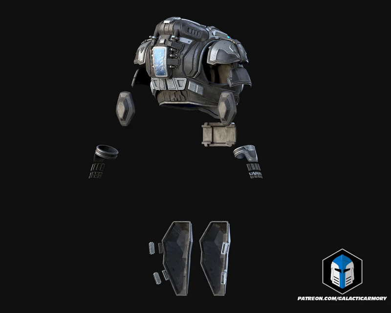 Gears of War – Marcus Fenix COG Armor – 3D Print Model