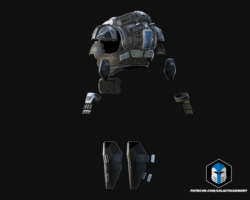 Gears of War – Marcus Fenix COG Armor – 3D Print Model