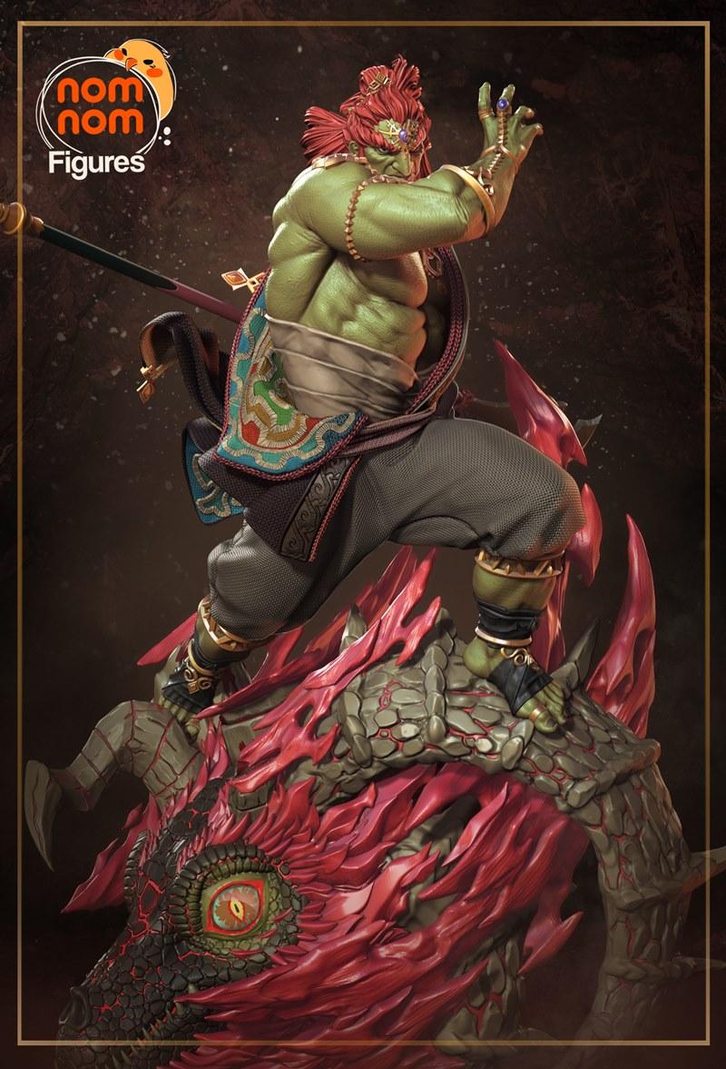 塞尔达传说：时之笛2 恶魔王加农 3D打印模型|Nomnom Figures – Legend of Zelda Tears of the Kingdom – Ganondorf – 3D Print Model STL