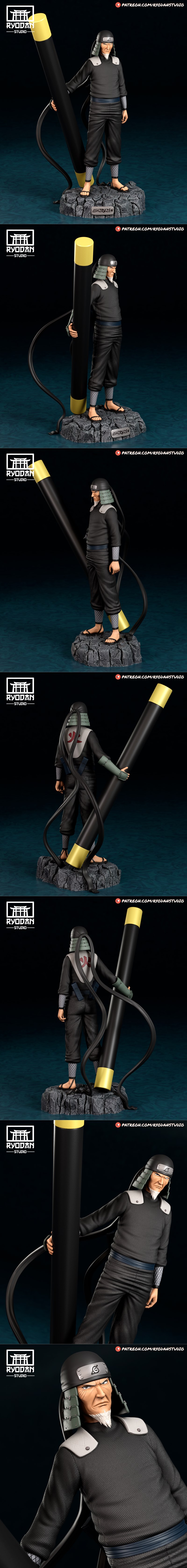 瑞东工作室 - 奈良鹿丸 - 3D打印模型|Ryodan Studio – Hiruzen Sarutobi – Naruto – 3D Print Model STL