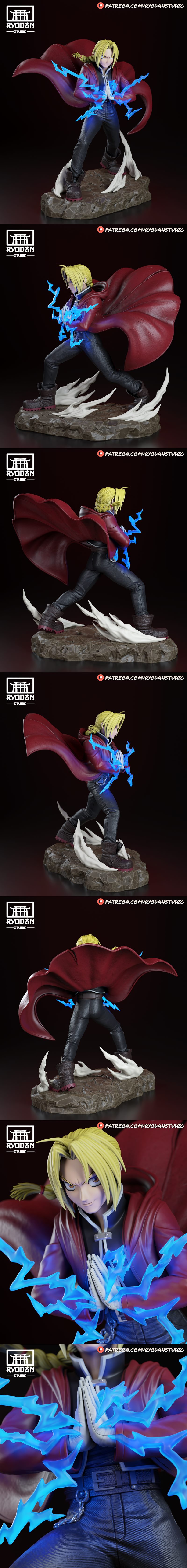 Ryodan Studio - 《钢之炼金术师》艾德·艾尔利克 3D打印模型|Ryodan Studio – Edward Elric – 3D Print Model STL