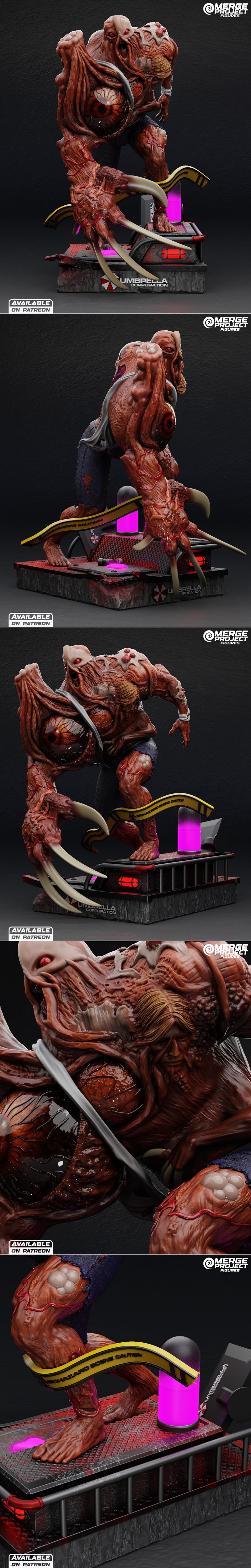 生化危机2 3D打印模型 法兰克·布莱克|Merge Project Figures – Willian Birking – Resident Evil 2 – 3D Print Model STL