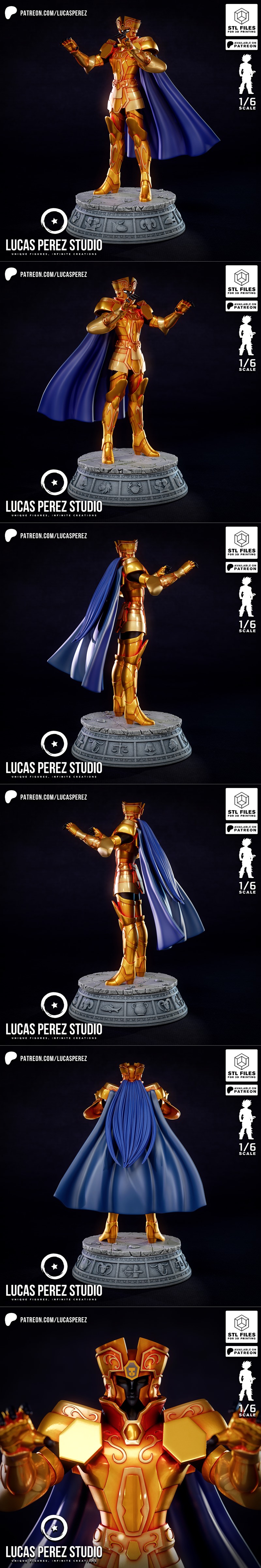 卢卡斯·佩雷斯 - 双子座 - 3D打印模型|Lucas Perez – Geminis – 3D Print Model STL