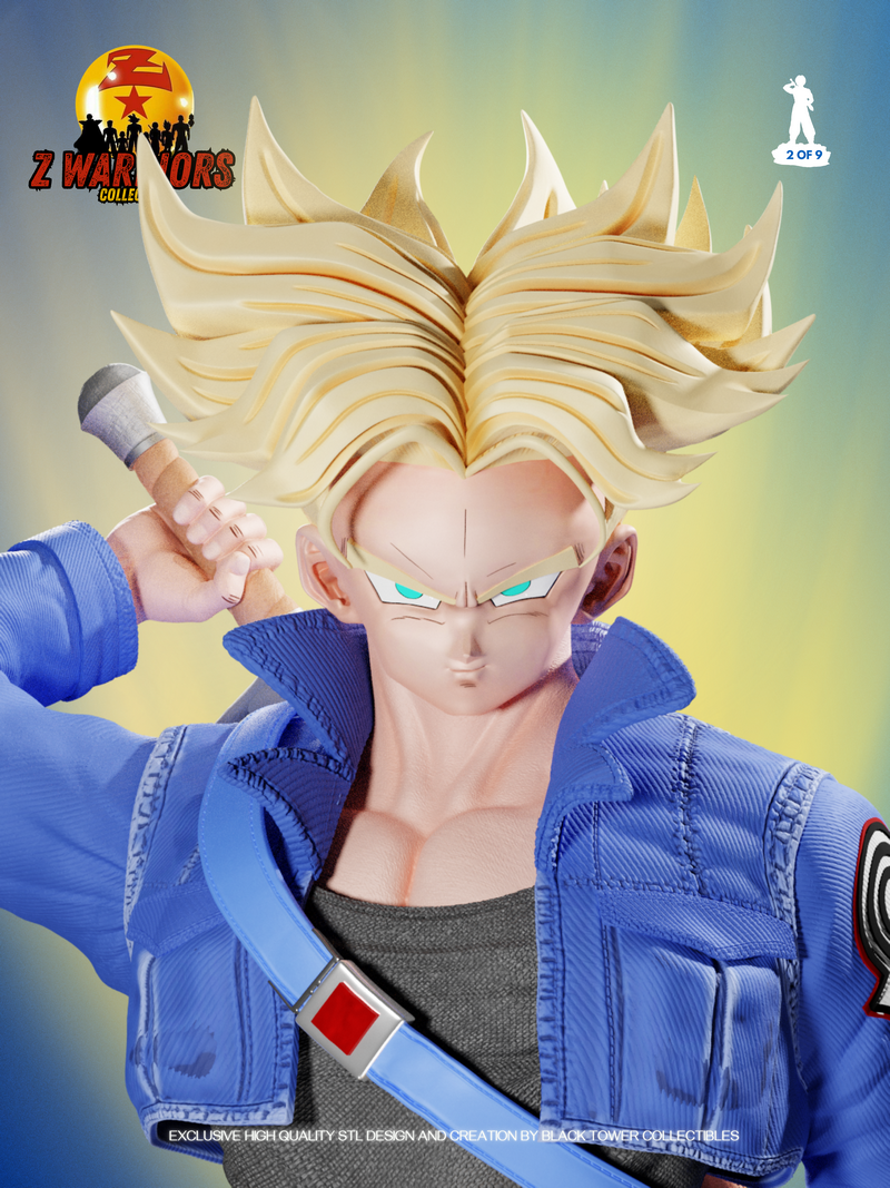 黑塔收藏品 - 龙珠战士 - 特卢恩 3D打印模型|Black Tower Collectibles – Trunks – Z Warriors – 3D Print Model