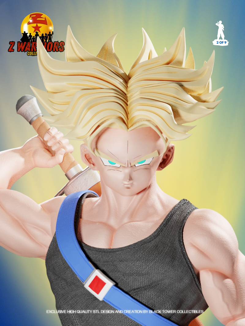 黑塔收藏品 - 龙珠战士 - 特卢恩 3D打印模型|Black Tower Collectibles – Trunks – Z Warriors – 3D Print Model
