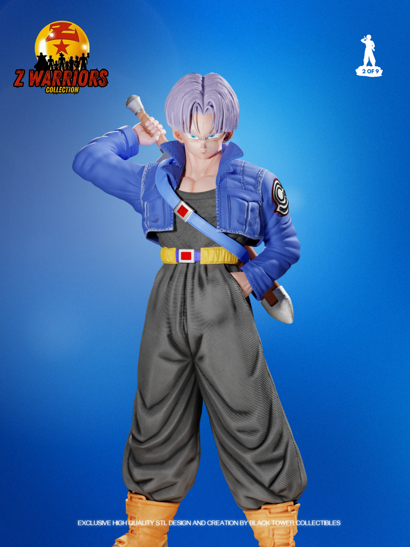黑塔收藏品 - 龙珠战士 - 特卢恩 3D打印模型|Black Tower Collectibles – Trunks – Z Warriors – 3D Print Model