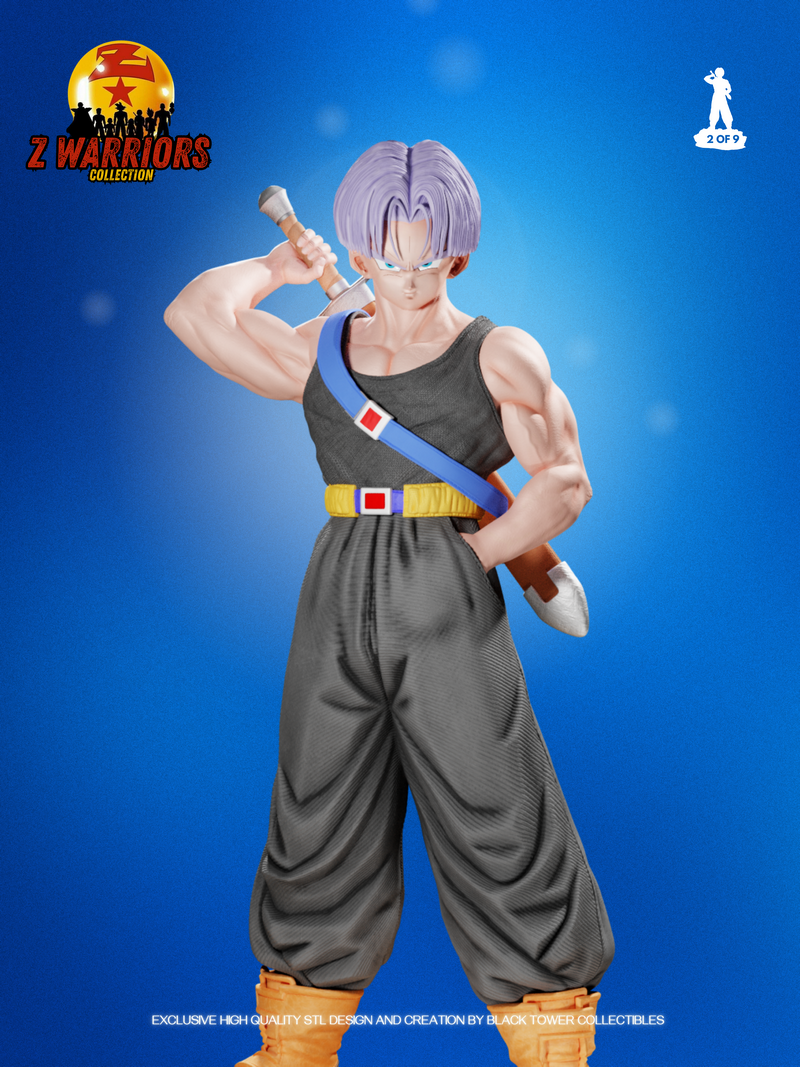 黑塔收藏品 - 龙珠战士 - 特卢恩 3D打印模型|Black Tower Collectibles – Trunks – Z Warriors – 3D Print Model