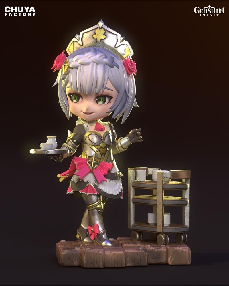 Chuya工厂 - 诺艾尔萌系角色 - 3D打印模型|Chuya Factory – Noelle Chibi – 3D Print Model STL