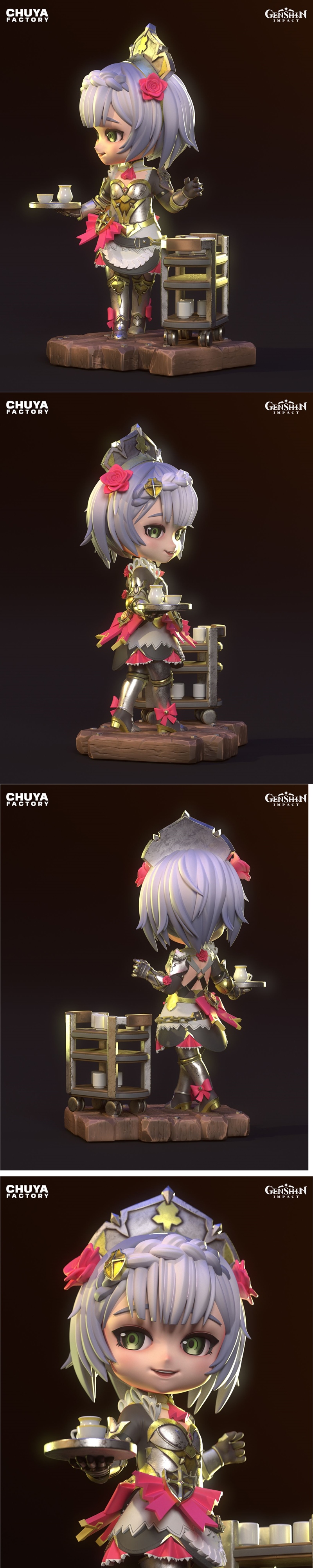 Chuya工厂 - 诺艾尔萌系角色 - 3D打印模型|Chuya Factory – Noelle Chibi – 3D Print Model STL