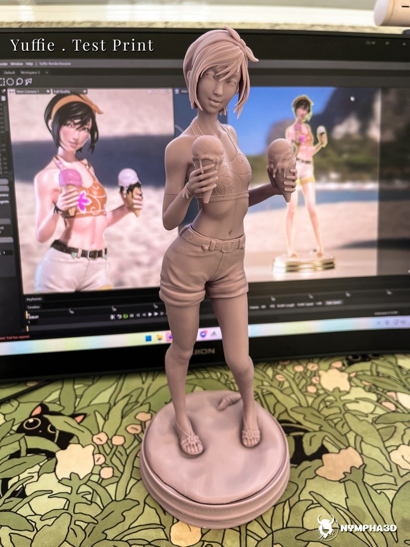 Nympha - 玉夫奇 - 3D打印模型|Nympha – Yuffie – 3D Print Model