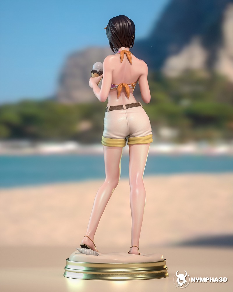 Nympha - 玉夫奇 - 3D打印模型|Nympha – Yuffie – 3D Print Model