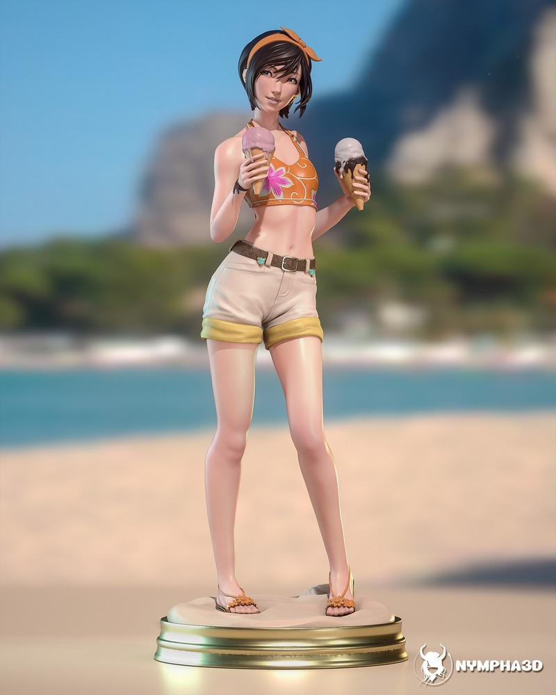 Nympha - 玉夫奇 - 3D打印模型|Nympha – Yuffie – 3D Print Model