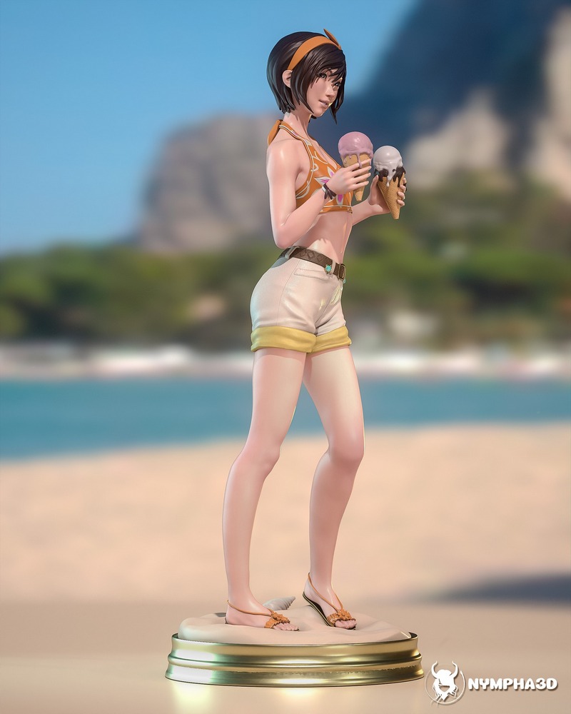 Nympha - 玉夫奇 - 3D打印模型|Nympha – Yuffie – 3D Print Model