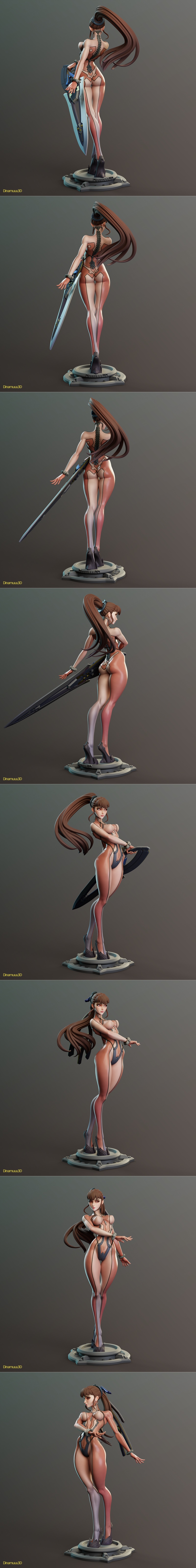 Dinamuuu3D出品《Eve》3D打印模型|Dinamuuu3D – Eve – 3D Print Model STL