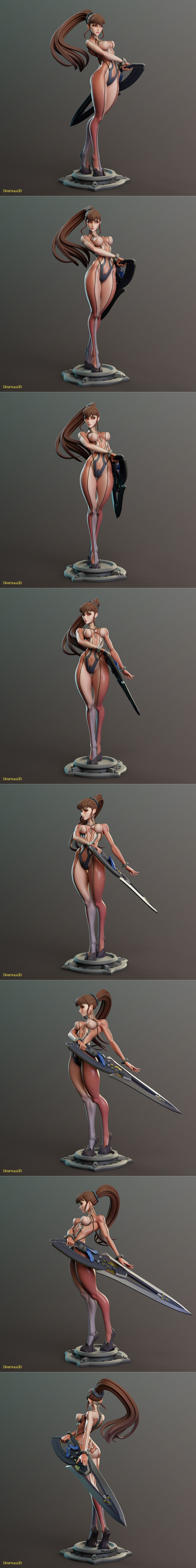 Dinamuuu3D出品《Eve》3D打印模型|Dinamuuu3D – Eve – 3D Print Model STL