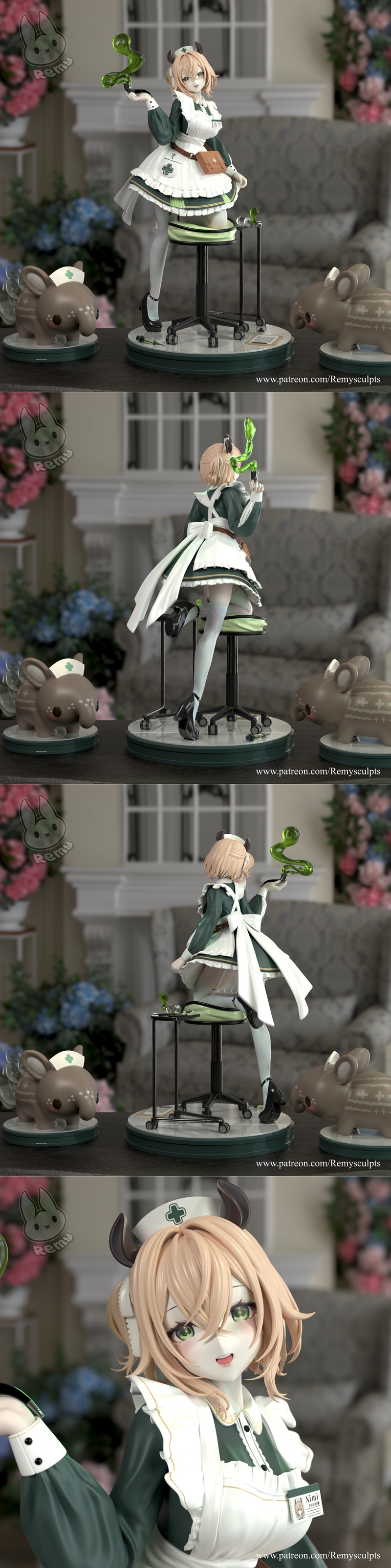 Remy打造的Nimi噩梦3D打印模型|Remy Sculpts – Nimi Nightmare – Vtuber – 3D Print Model STL