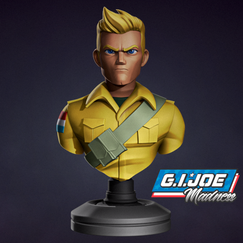 GI Joe狂热——杜克模型3D打印版|GI Joe Madness – Duke Bust – 3D Print Model