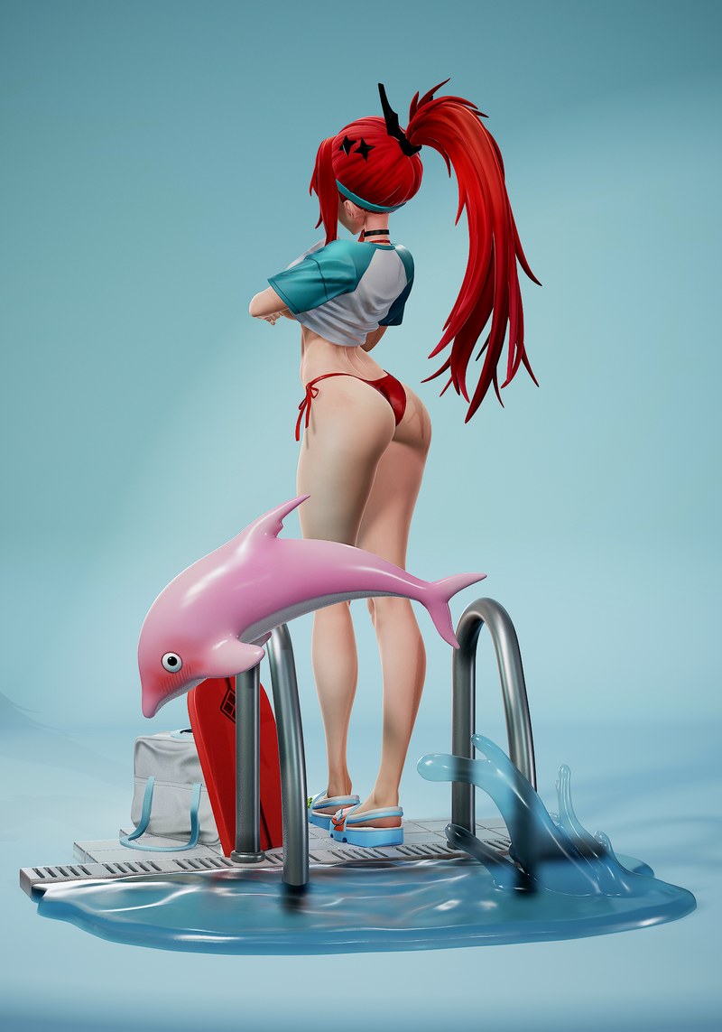 Rubim红 hood红味泳装3D打印模型|Rubim – Rapi Red Hood – Red Flavor – Swim Suit – 3D Print Model