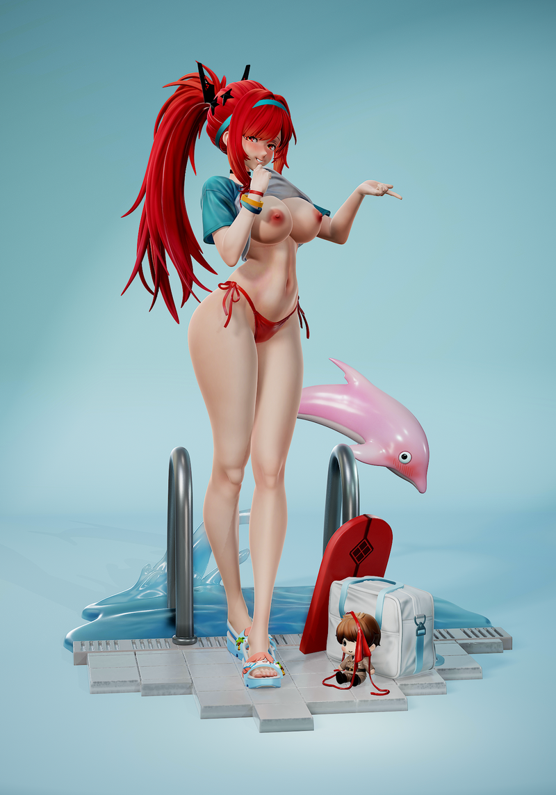 Rubim红 hood红味泳装3D打印模型|Rubim – Rapi Red Hood – Red Flavor – Swim Suit – 3D Print Model