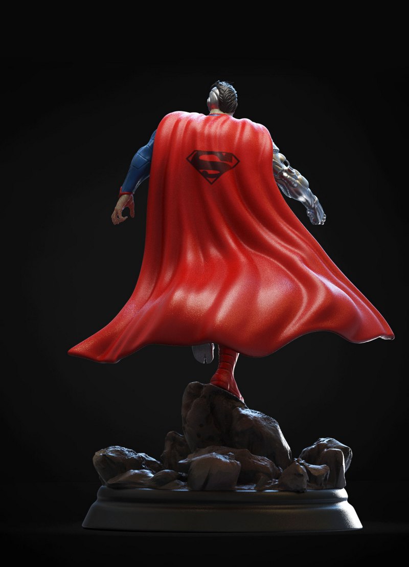 赛博超人 3D打印模型|Cyborg Superman – 3D Print Model
