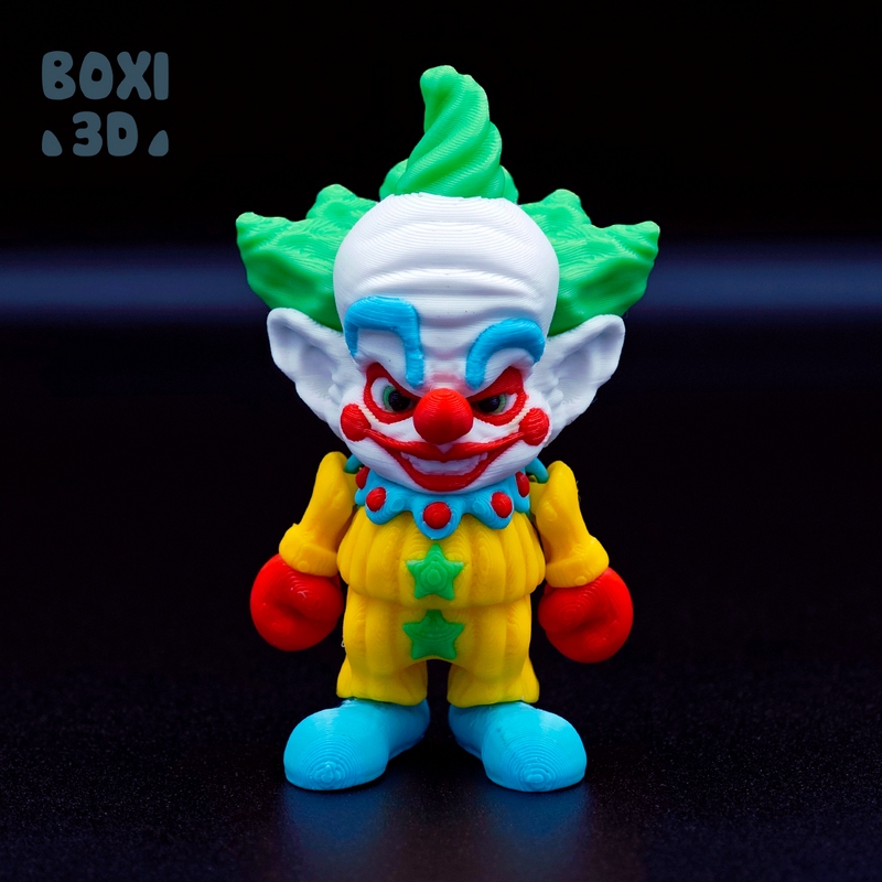 Boxi3D - 短发小丑 - 3D打印模型|Boxi3D – Shorty (Killer Klown) – 3D Print Model