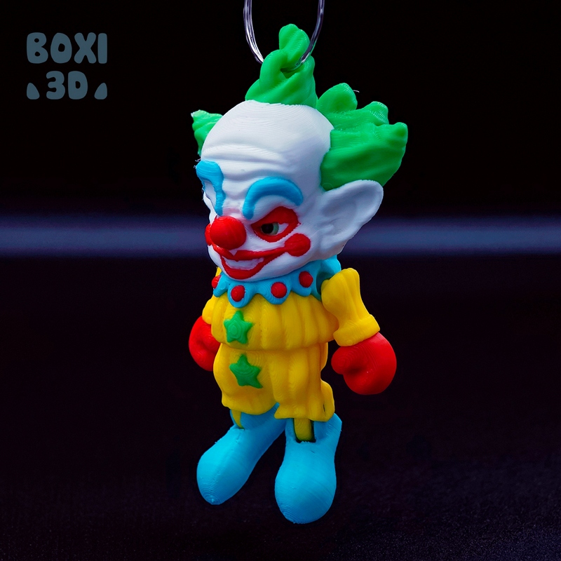 Boxi3D - 短发小丑 - 3D打印模型|Boxi3D – Shorty (Killer Klown) – 3D Print Model