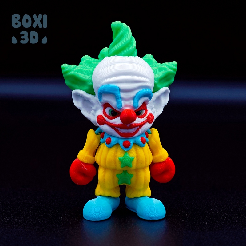 Boxi3D - 短发小丑 - 3D打印模型|Boxi3D – Shorty (Killer Klown) – 3D Print Model