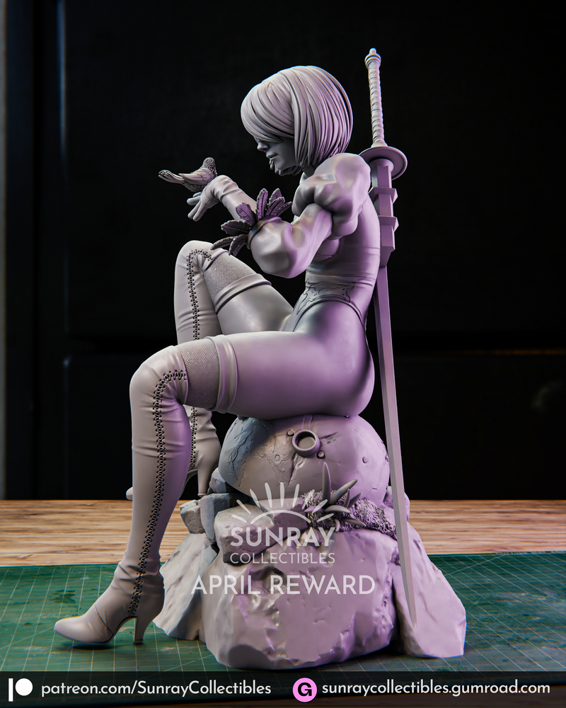 Sunray Collectibles - 2B尼尔 - 3D打印模型|Sunray Collectibles – 2B Nier – 3D Print Model