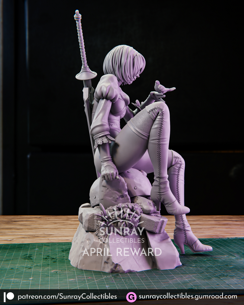 Sunray Collectibles - 2B尼尔 - 3D打印模型|Sunray Collectibles – 2B Nier – 3D Print Model