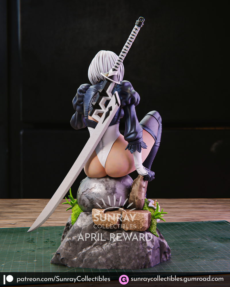 Sunray Collectibles - 2B尼尔 - 3D打印模型|Sunray Collectibles – 2B Nier – 3D Print Model