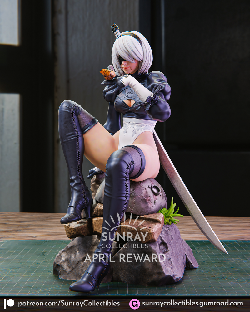 Sunray Collectibles - 2B尼尔 - 3D打印模型|Sunray Collectibles – 2B Nier – 3D Print Model