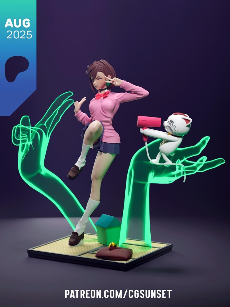 CG日落 - 伊藤小月 - 3D打印模型|CGSunset – Momo Ayase – 3D Print Model STL