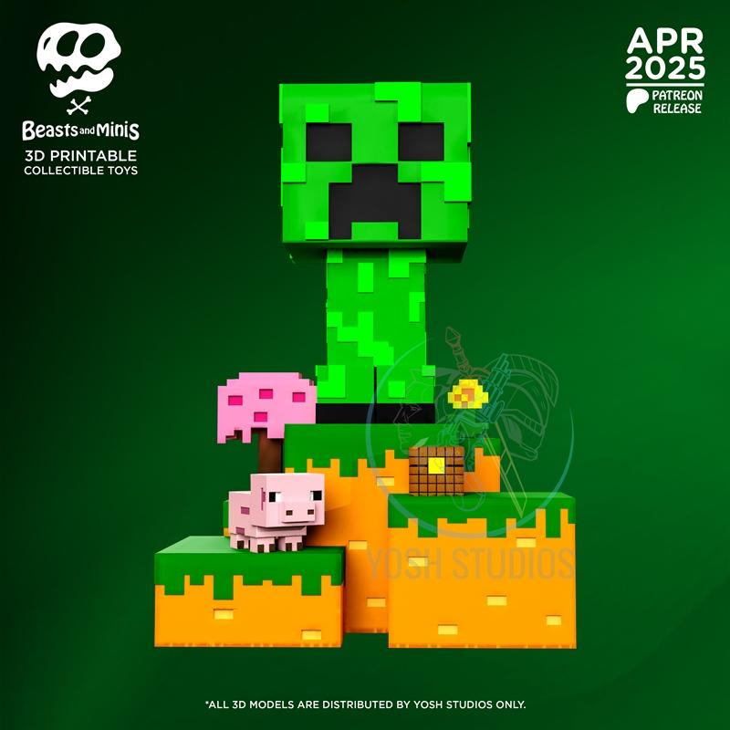 Creeper Mini 3D打印模型|Creeper Mini – Beasts and Minis – 3D Print Model STL