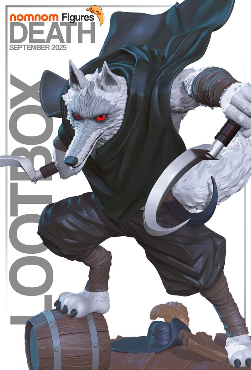 3D打印模型：死亡之谜·小猫巴斯蒂安|Nomnom Figures – Death – Puss in Boots – 3D Print Model STL