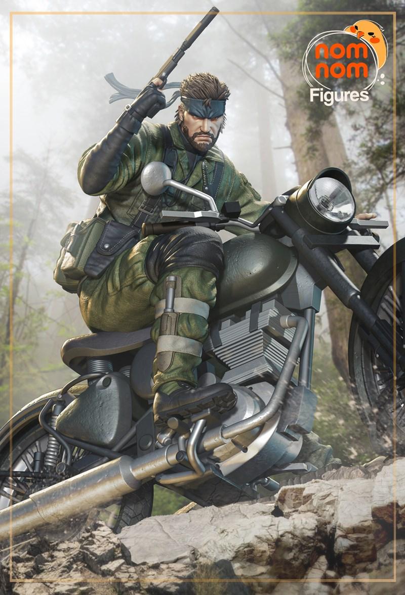 金属 Gear 蛇徒 3D打印模型|Nomnom Figures – Naked Snake – Metal Gear Snake Eater – 3D Print Model STL
