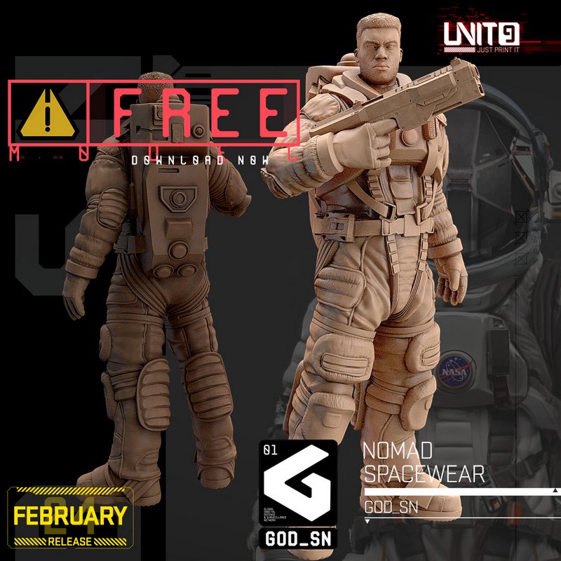 unit9二月2024 3d打印模型：赛博朋克2077-艾德里安·维克托|Unit9 February 2024 – 3D Print Model