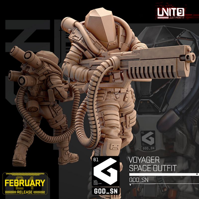 unit9二月2024 3d打印模型：赛博朋克2077-艾德里安·维克托|Unit9 February 2024 – 3D Print Model