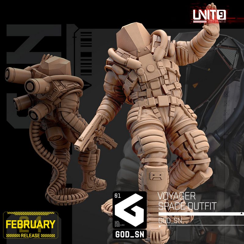 unit9二月2024 3d打印模型：赛博朋克2077-艾德里安·维克托|Unit9 February 2024 – 3D Print Model
