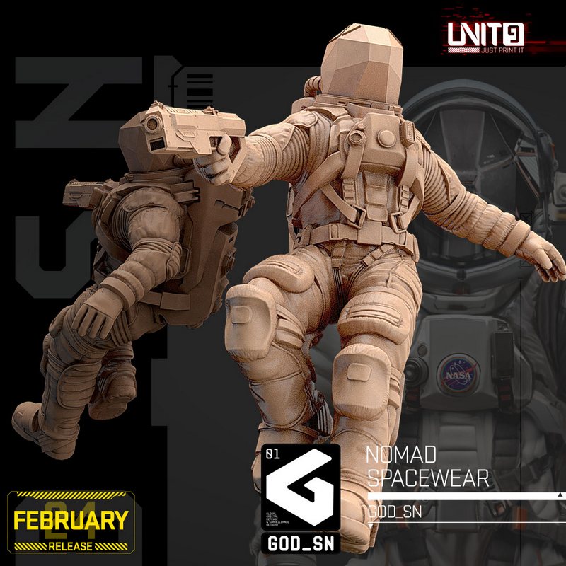 unit9二月2024 3d打印模型：赛博朋克2077-艾德里安·维克托|Unit9 February 2024 – 3D Print Model