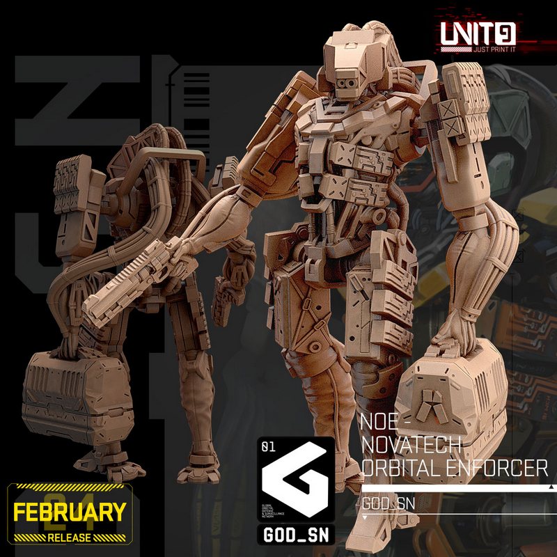 unit9二月2024 3d打印模型：赛博朋克2077-艾德里安·维克托|Unit9 February 2024 – 3D Print Model
