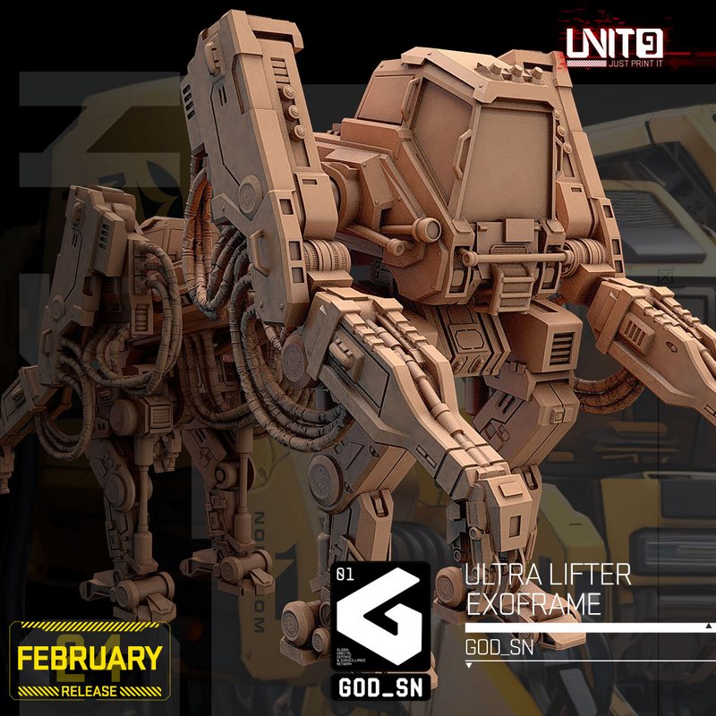 unit9二月2024 3d打印模型：赛博朋克2077-艾德里安·维克托|Unit9 February 2024 – 3D Print Model
