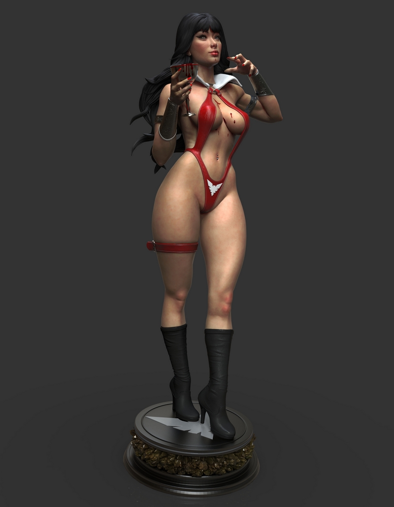 Abe3D - 3D打印模型 - 妖精拉拉|Abe3D – Vampirella – 3D Print Model