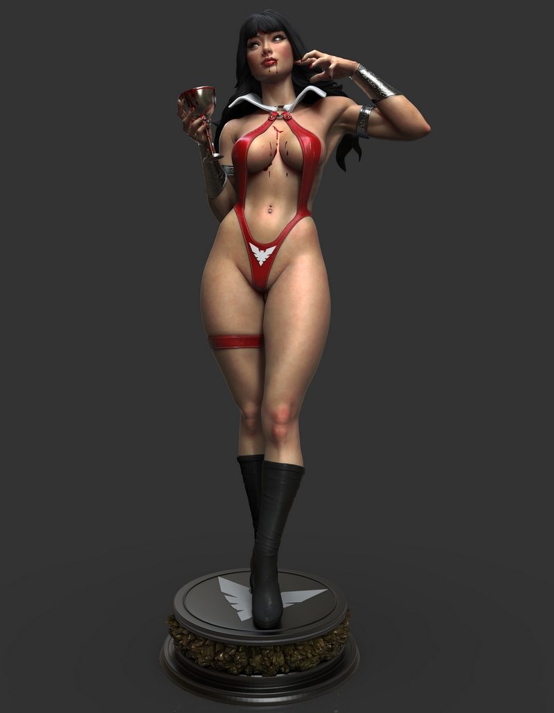 Abe3D - 3D打印模型 - 妖精拉拉|Abe3D – Vampirella – 3D Print Model