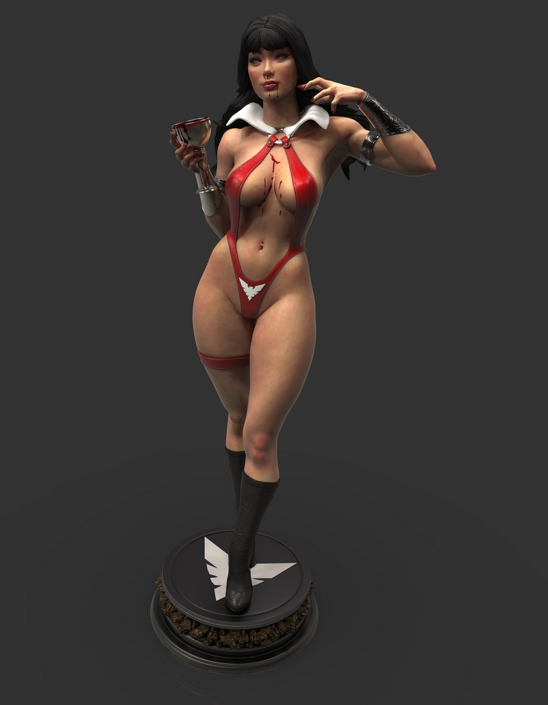 Abe3D - 3D打印模型 - 妖精拉拉|Abe3D – Vampirella – 3D Print Model