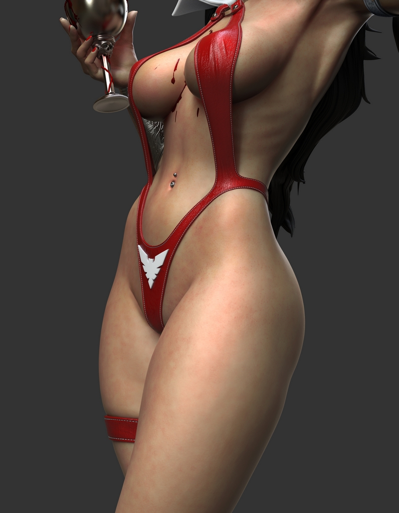 Abe3D - 3D打印模型 - 妖精拉拉|Abe3D – Vampirella – 3D Print Model