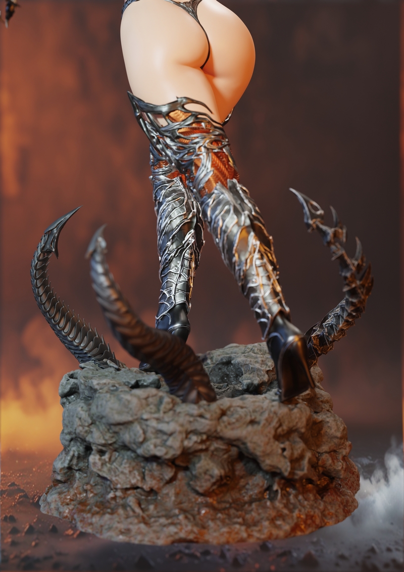 Abe3D - 猫娘小魔女 - 女巫之刃 3D打印模型|Abe3D – Witchblade – 3D Print Model