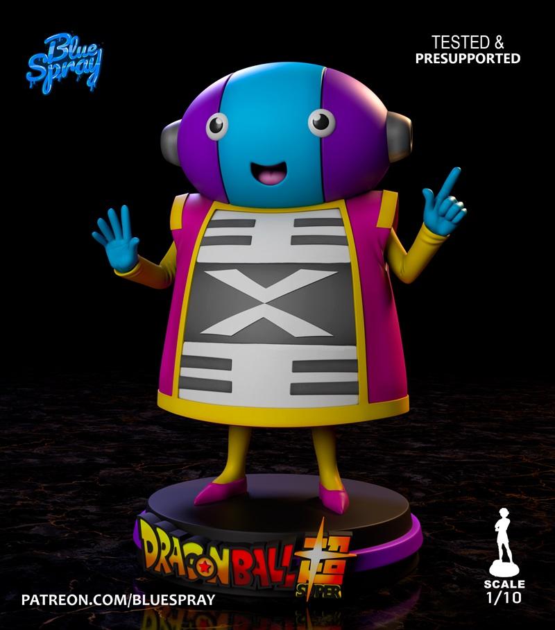蓝喷雾 - 佐诺 - 龙珠超 - 3D打印模型|Blue Spray – Zeno Sama – Dragon Ball Super – 3D Print Model STL