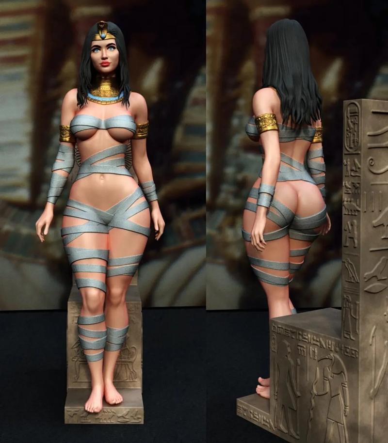 独家呈现——裸体克里奥帕特拉3D打印模型|Exclusive – Nude Cleopatra – 3D Print Model STL